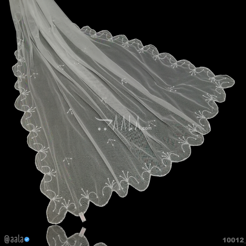 Designer-Handcrafted Net Nylon Dupatta-40-Inches DYEABLE 2.25-Metres