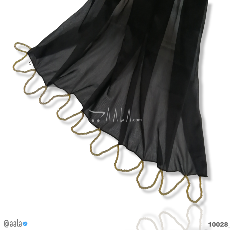 Single-Line-U2 Chinon Nylon Dupatta-32-Inches DYEABLE 2.25-Metres 