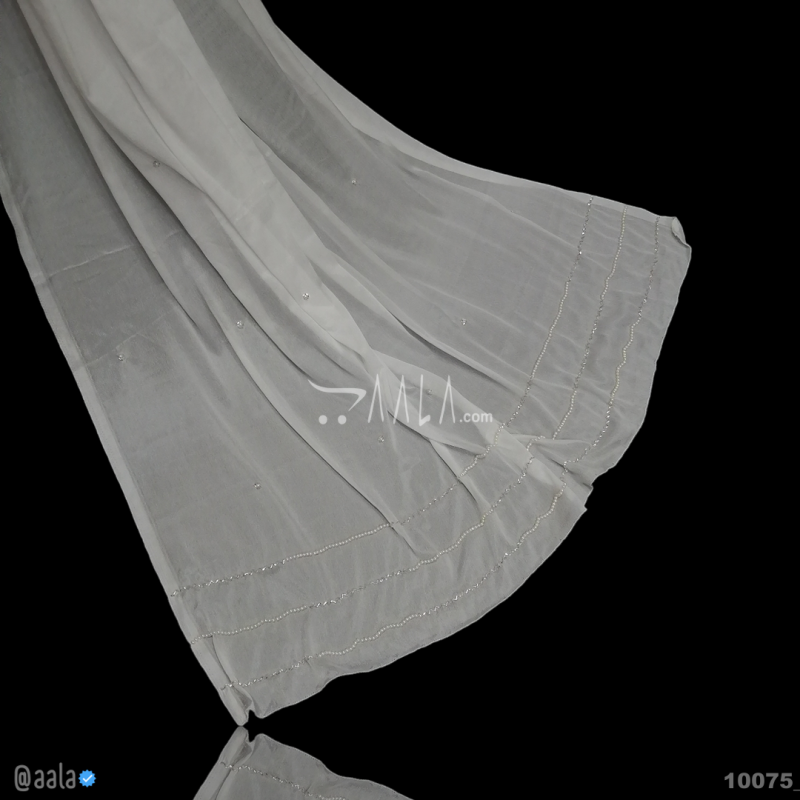 Designer-Handcrafted Chinon Nylon Dupatta-40-Inches DYEABLE 2.25-Metres