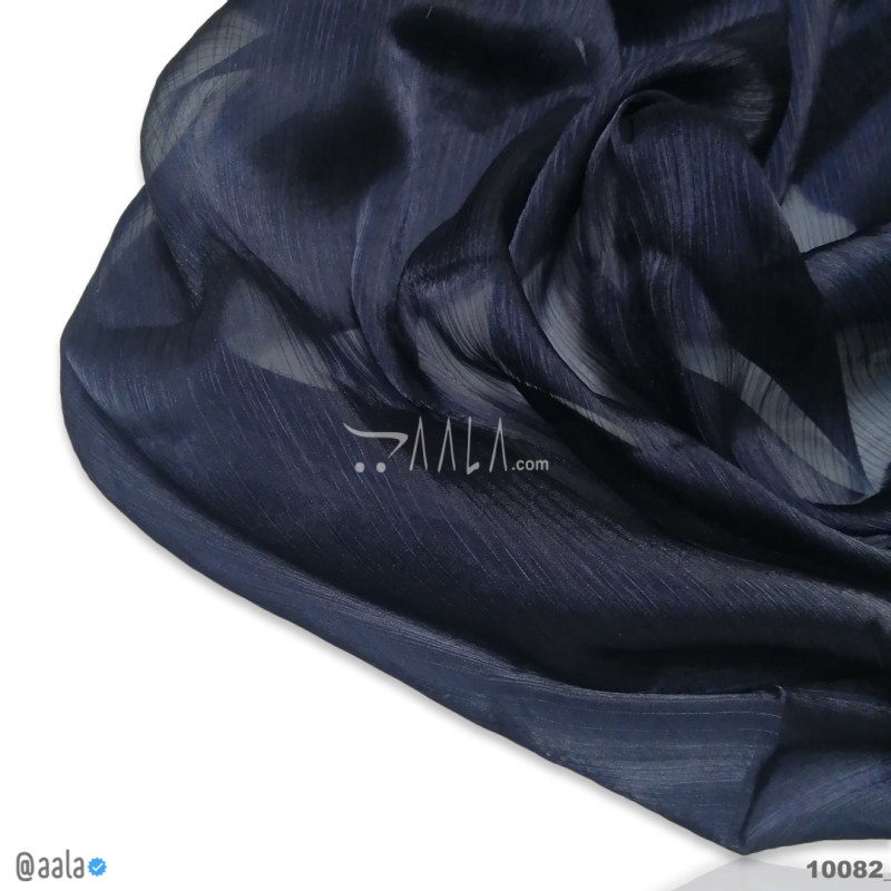 Fuse-Satin Organza Blend 58-Inches BLUE Per-Metre