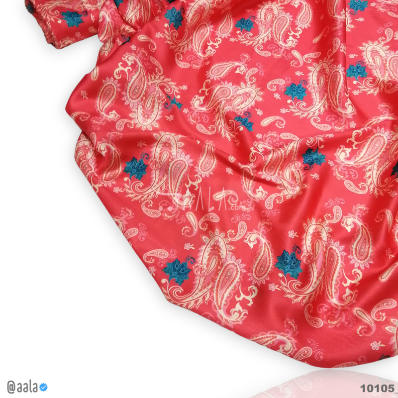 Printed-Pie Silk Blend 44-Inches PRINTED Per-Metre