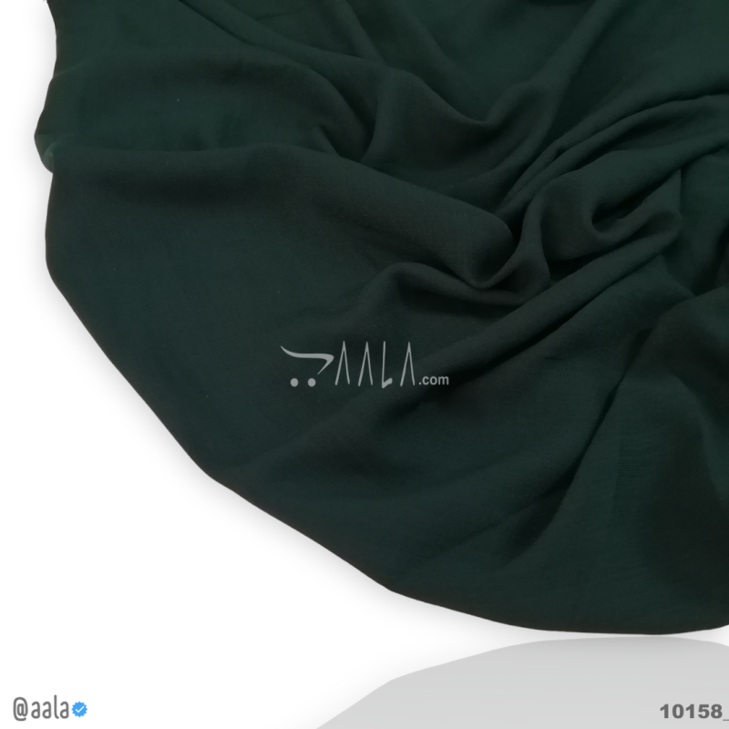 Slub Georgette Blend 58-Inches GREEN Per-Metre 