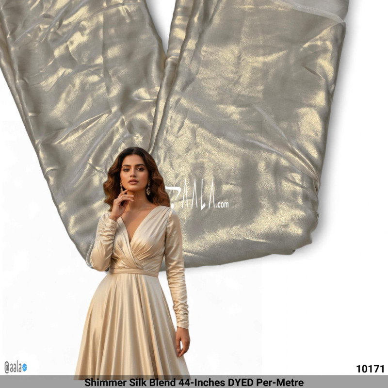 Shimmer Silk Blend 44-Inches DYED Per-Metre