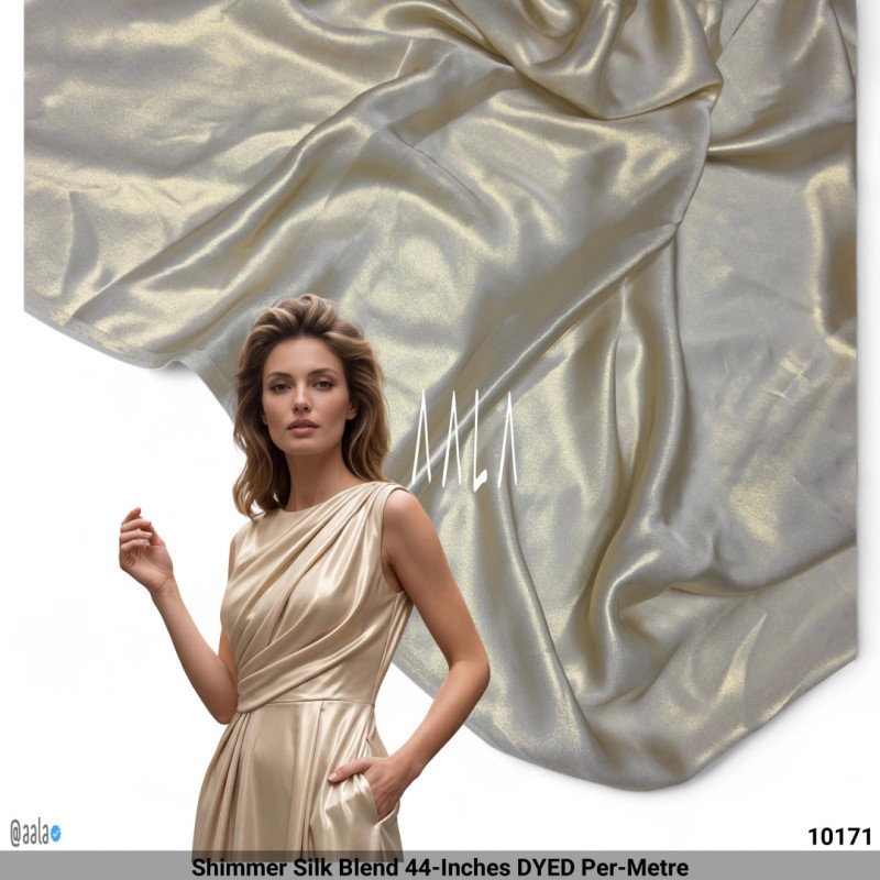Shimmer Silk Blend 44-Inches DYED Per-Metre