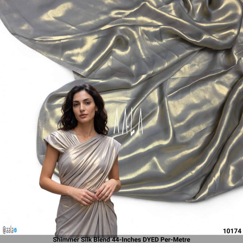 Shimmer Silk Blend 44-Inches DYED Per-Metre