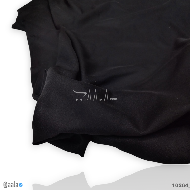 Luxe Silk Blend 58-Inches BLACK Per-Metre