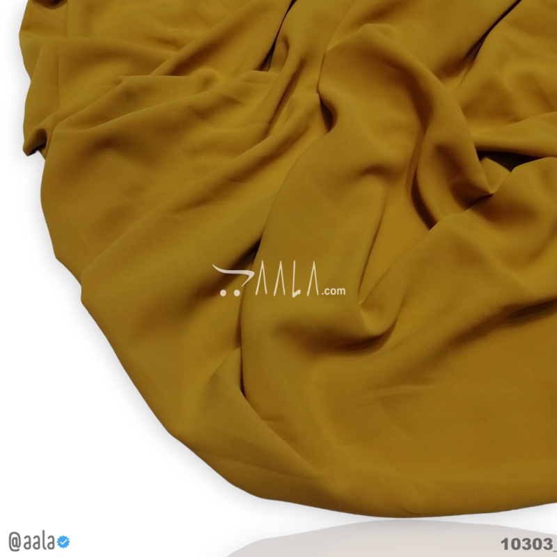 Supra Double-Georgette Blend 58-Inches YELLOW Per-Metre