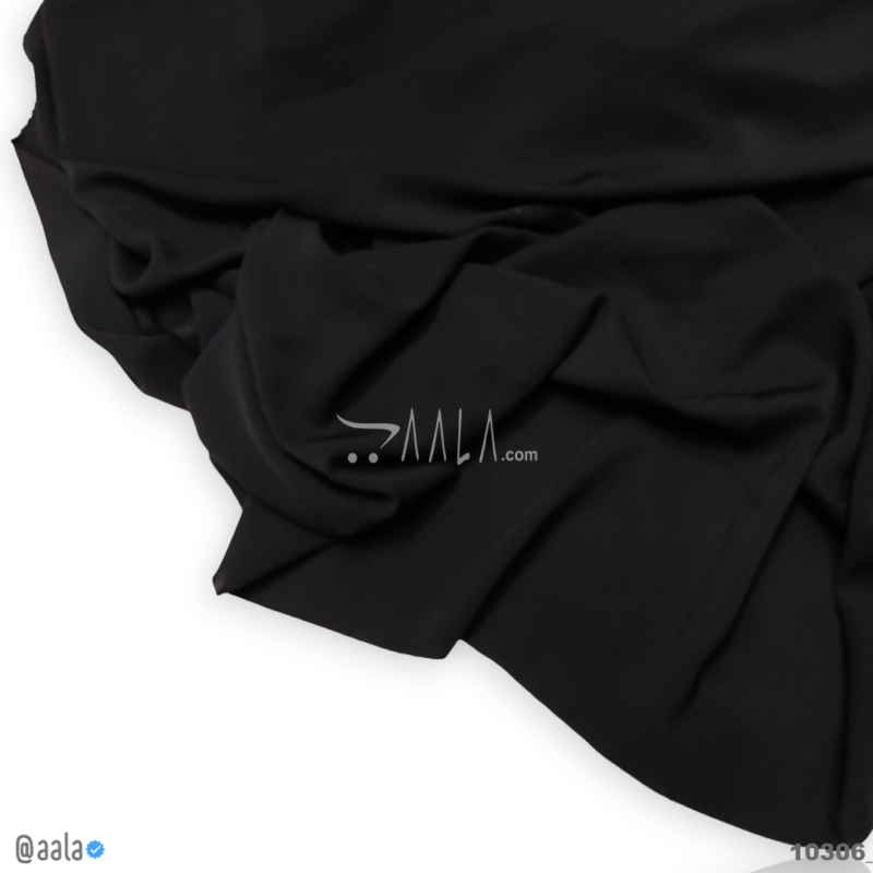 Supra Double-Georgette Blend 58-Inches BLACK Per-Metre
