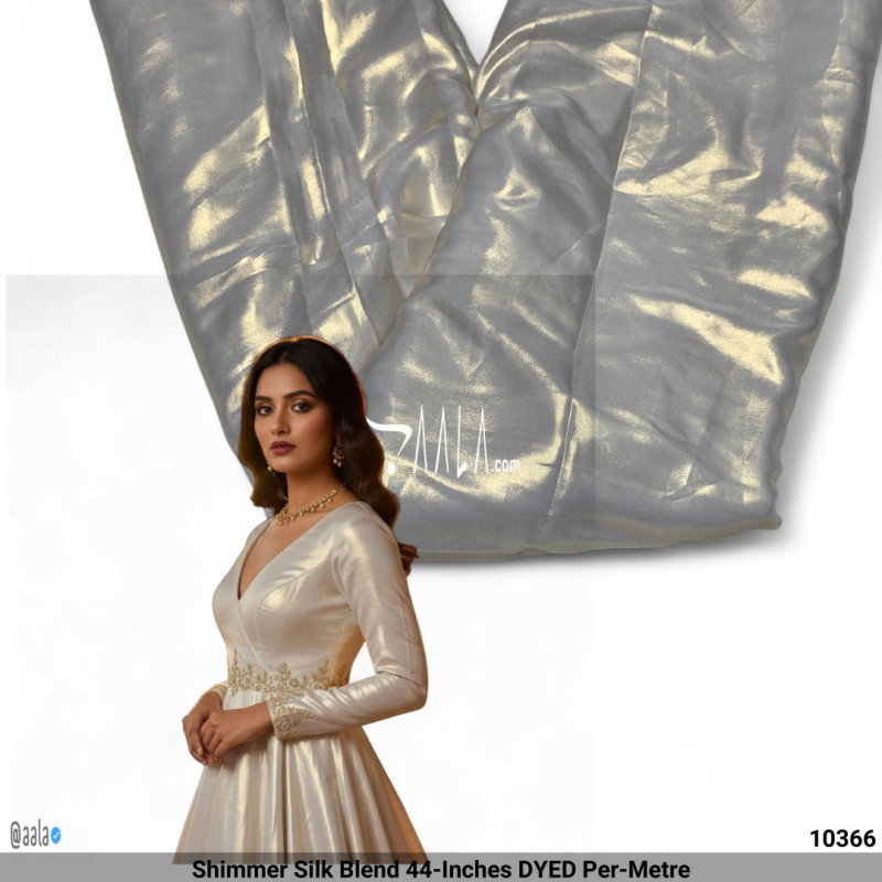 Shimmer Silk Blend 44-Inches DYED Per-Metre