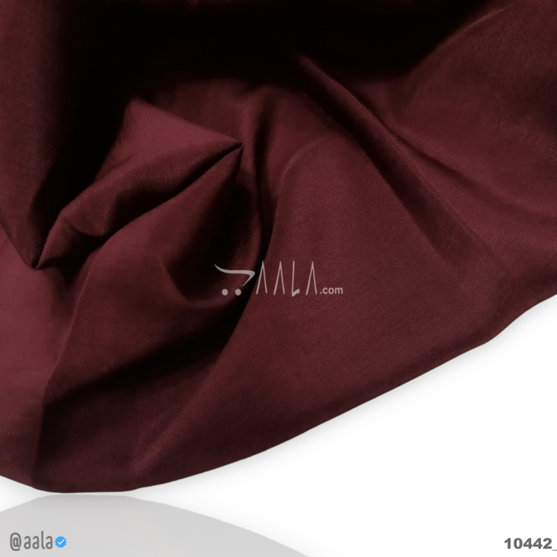 Pecan Silk Blend 44-Inches MAROON Per-Metre