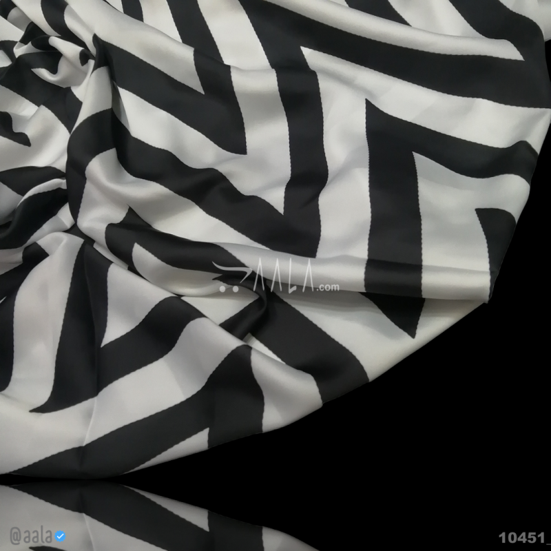 Printed-Nutella Silk Blend 44-Inches PRINTED Per-Metre 