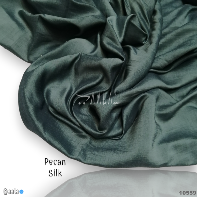 Pecan Silk Blend 44-Inches GREEN Per-Metre 