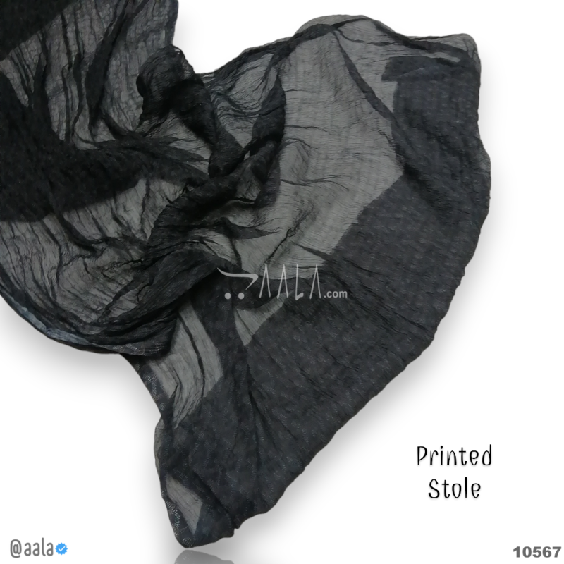 Printed-Crush Chiffon Blend Dupatta-20-Inches PRINTED 2.50-Metres 