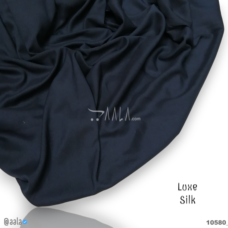 Luxe Silk Blend 58-Inches BLUE Per-Metre