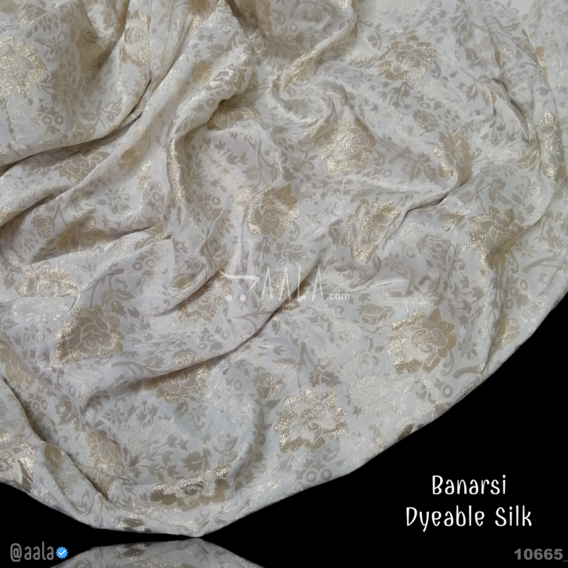 Banarsi-Upada Silk Viscose 44-Inches DYEABLE Per-Metre 