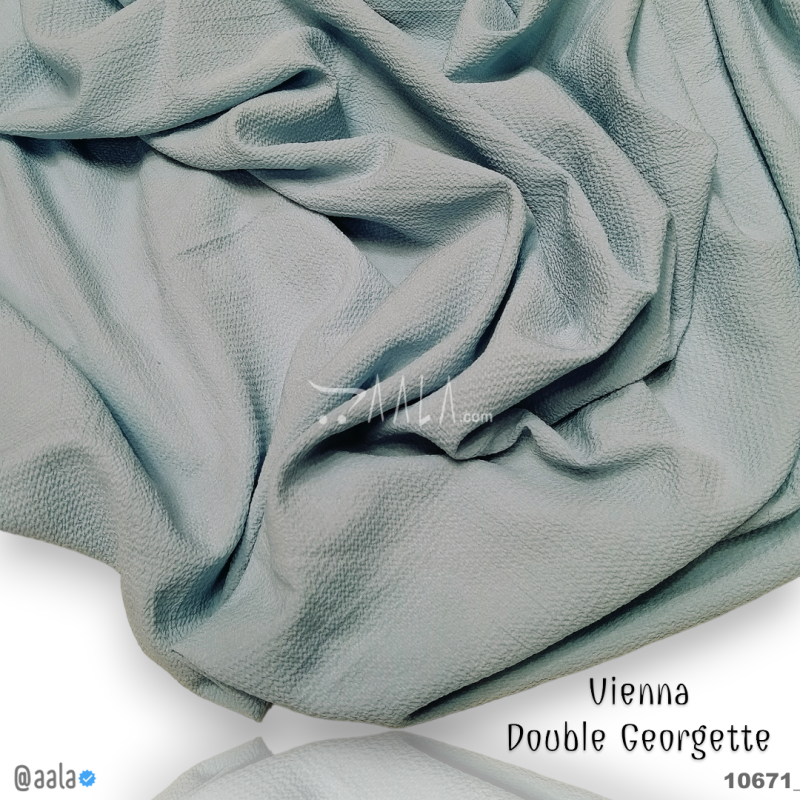 Vienna Double-Georgette Blend 58-Inches BLUE Per-Metre