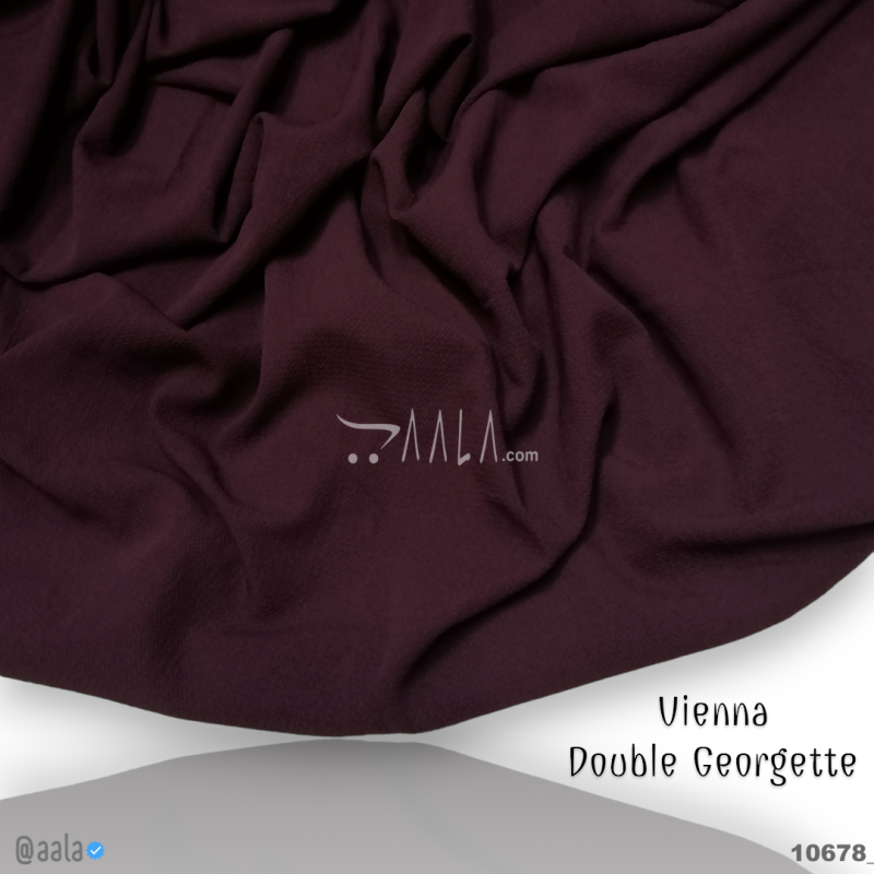 Vienna Double-Georgette Blend 58-Inches PURPLE Per-Metre 