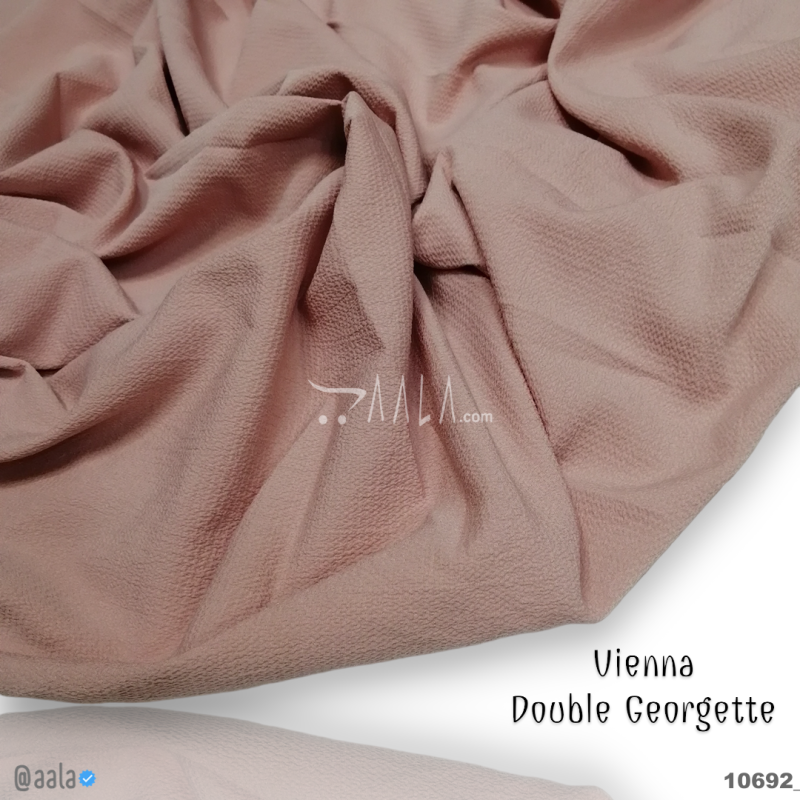 Vienna Double-Georgette Blend 58-Inches PEACH Per-Metre