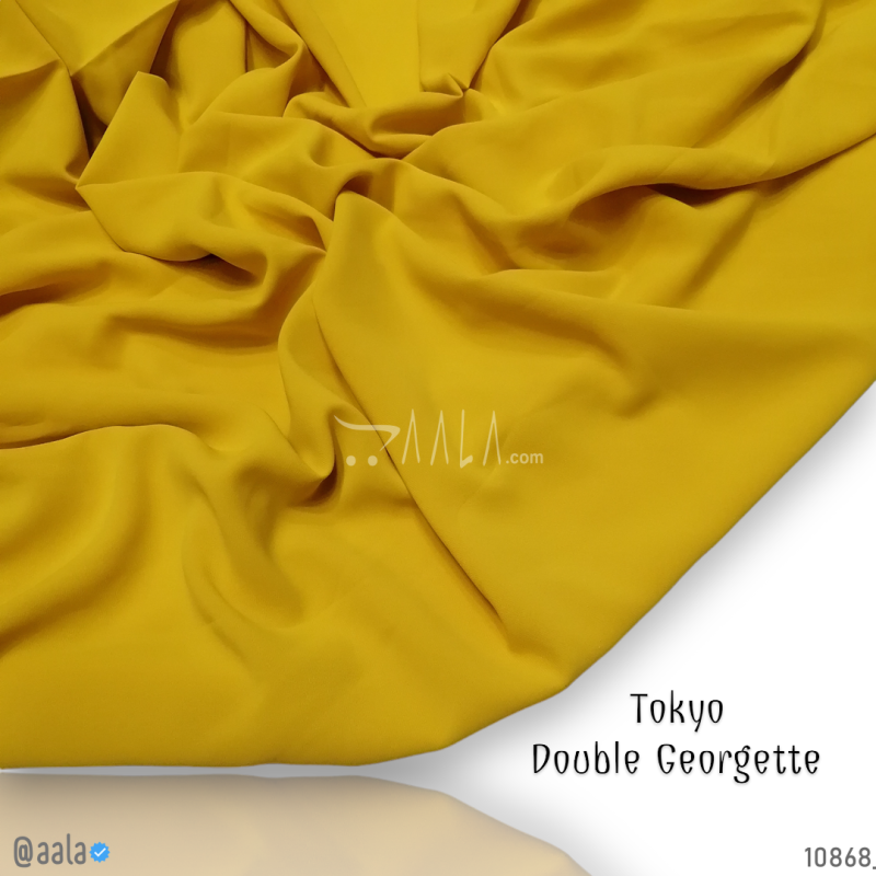 Tokyo Double-Georgette Blend 58-Inches YELLOW Per-Metre