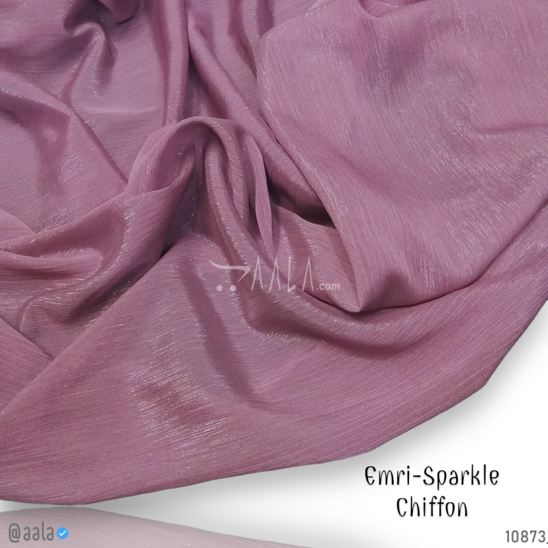 Emri-Sparkle Chiffon Blend 58-Inches WINE Per-Metre 
