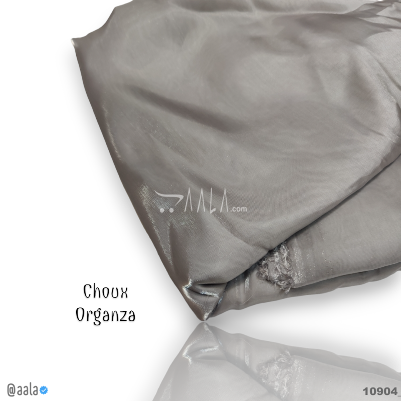 Choux Organza Blend 58-Inches GREY Per-Metre 