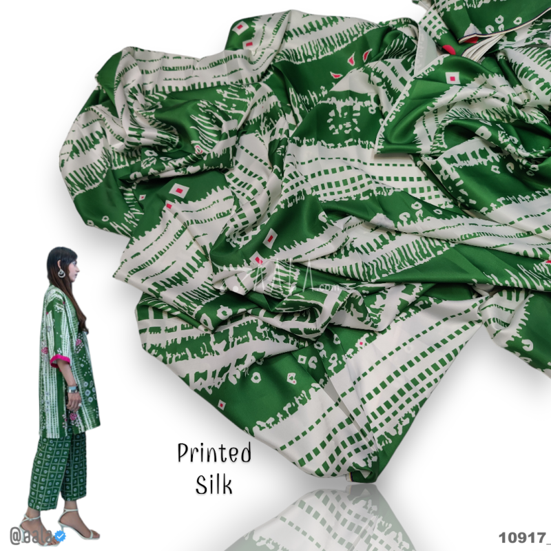 Printed Silk Blend 44-Inches PRINTED Per-Metre 