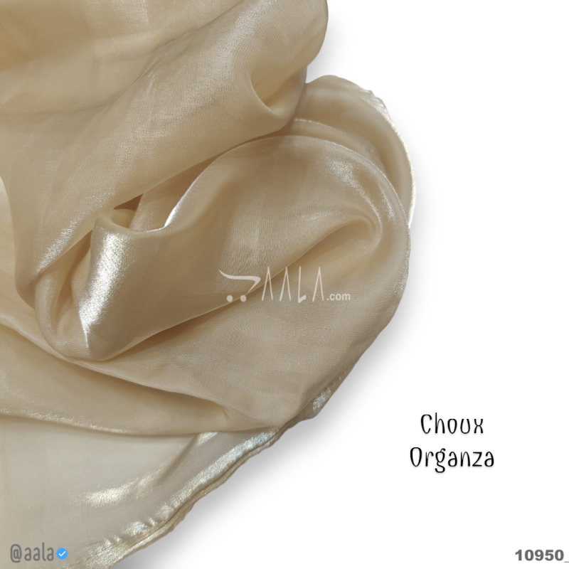 Choux Organza Blend 58-Inches BIEGE Per-Metre 