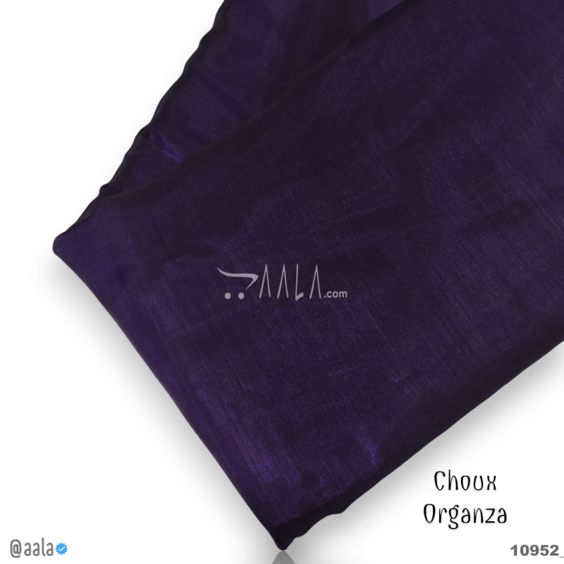 Choux Organza Blend 58-Inches PURPLE Per-Metre 