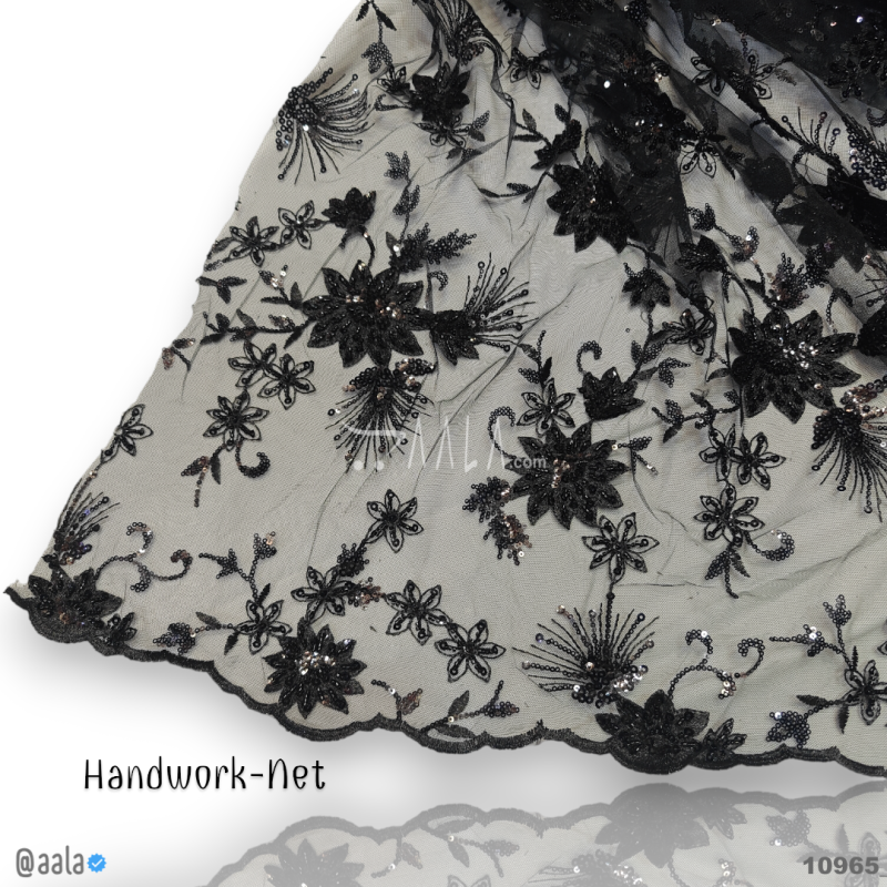 Handwork Net Blend 58-Inches BLACK Per-Metre