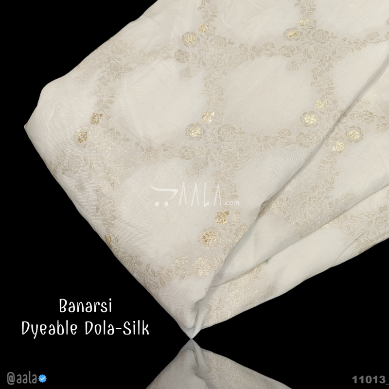 Banarsi-Upada Silk Viscose 44-Inches DYEABLE Per-Metre 