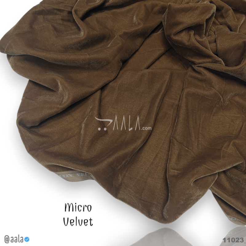 Micro-Plain Velvet Blend 58-Inches BISCUIT Per-Metre 