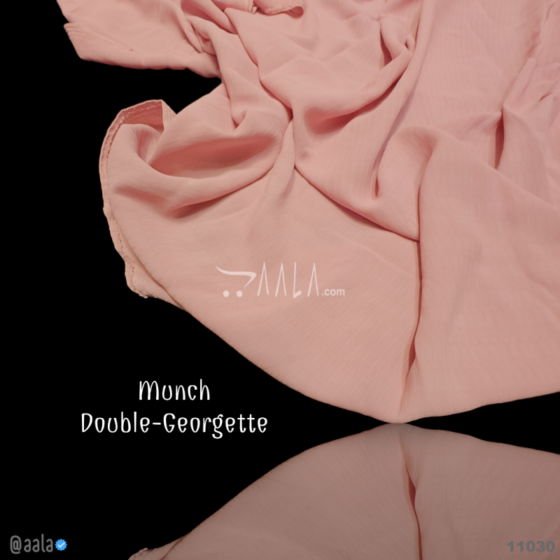 Munch Double-Georgette Blend 58-Inches PEACH Per-Metre
