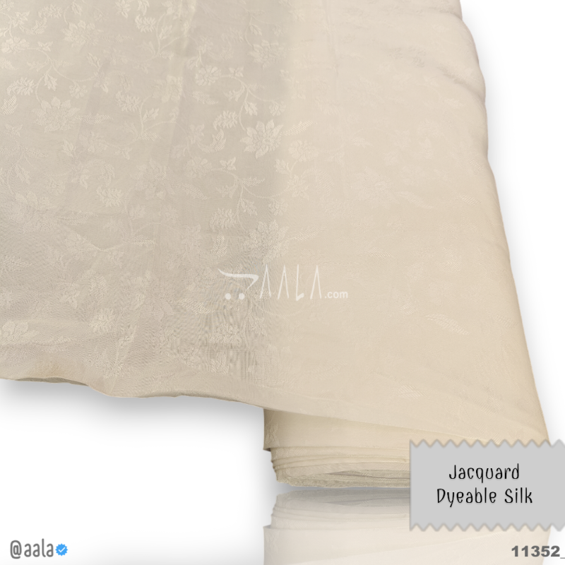Self-Jacquard-Upada Silk Viscose 44-Inches DYEABLE Per-Metre