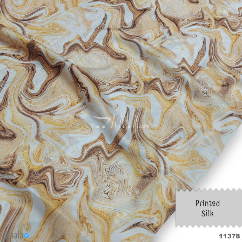 Printed Silk Blend 44-Inches PRINTED Per-Metre