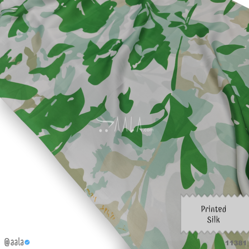 Printed Silk Blend 44-Inches PRINTED Per-Metre 