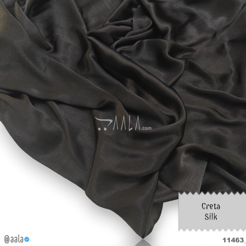 Creta Silk Blend 58-Inches BLACK Per-Metre 