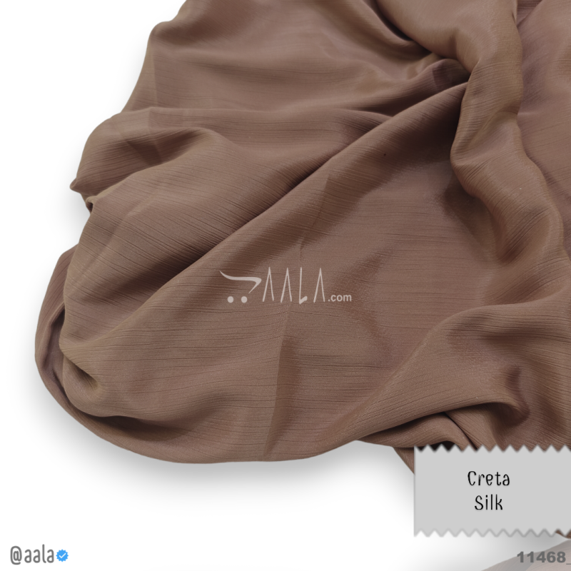 Creta Silk Blend 58-Inches CARROT Per-Metre