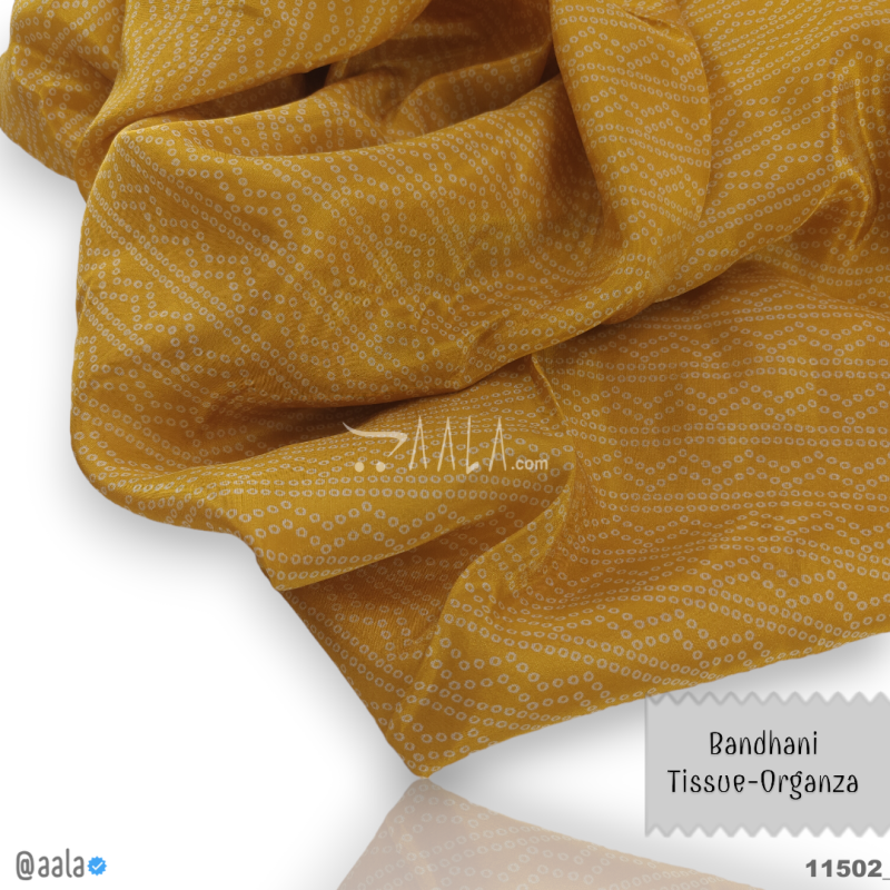 Bandhani Organza Blend 44-Inches ASSORTED Per-Metre