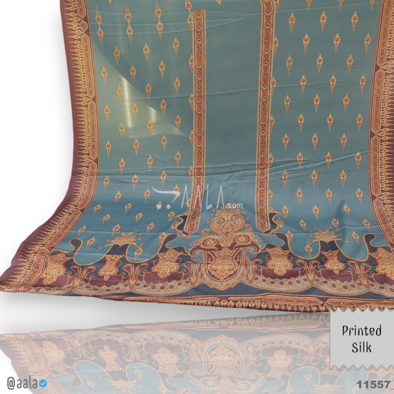 Printed Silk Blend 44-Inches PRINTED Per-Pc 