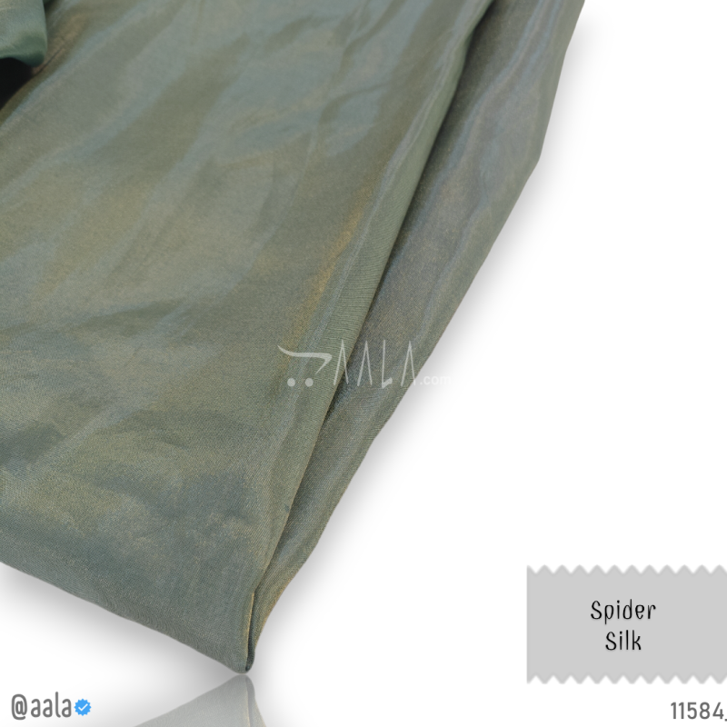 Spider Silk Blend 44-Inches GREEN Per-Metre