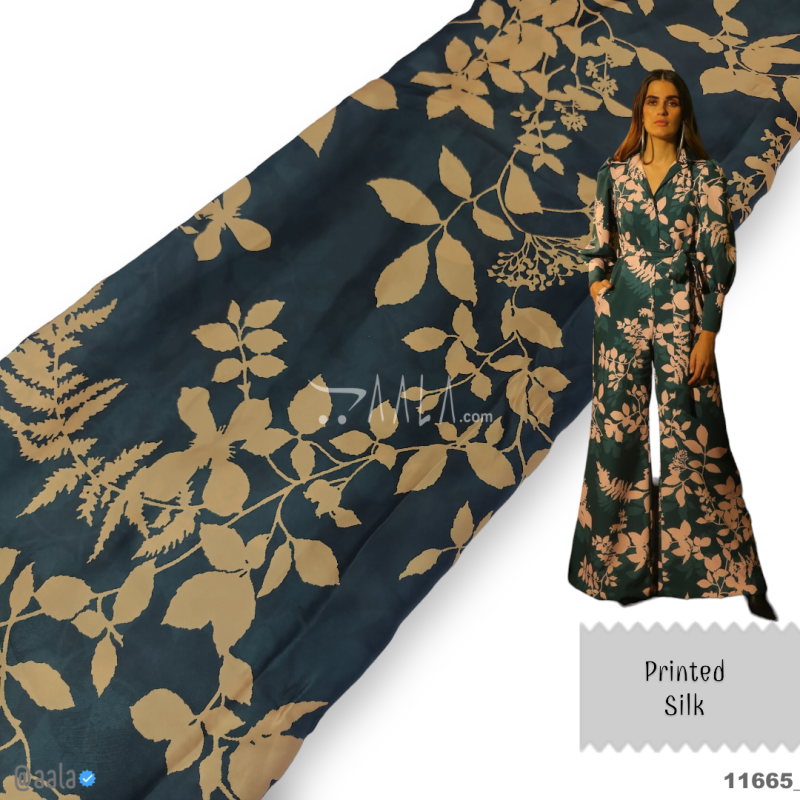 Printed Silk Blend 44-Inches PRINTED Per-Metre