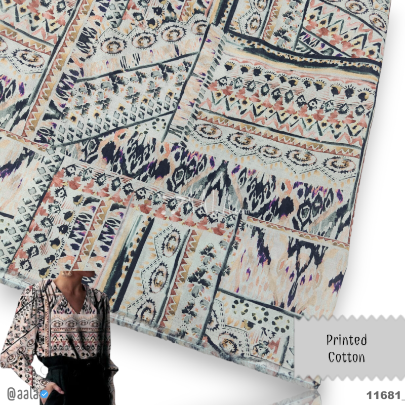 Printed Cotton Cotton 44-Inches PRINTED Per-Metre