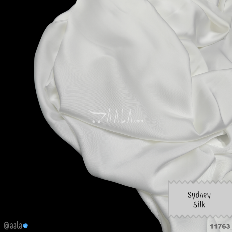 Sydney Silk Blend 58-Inches WHITE Per-Metre