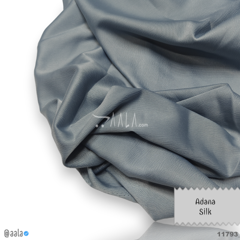 Adana Silk Blend 58-Inches GREY Per-Metre