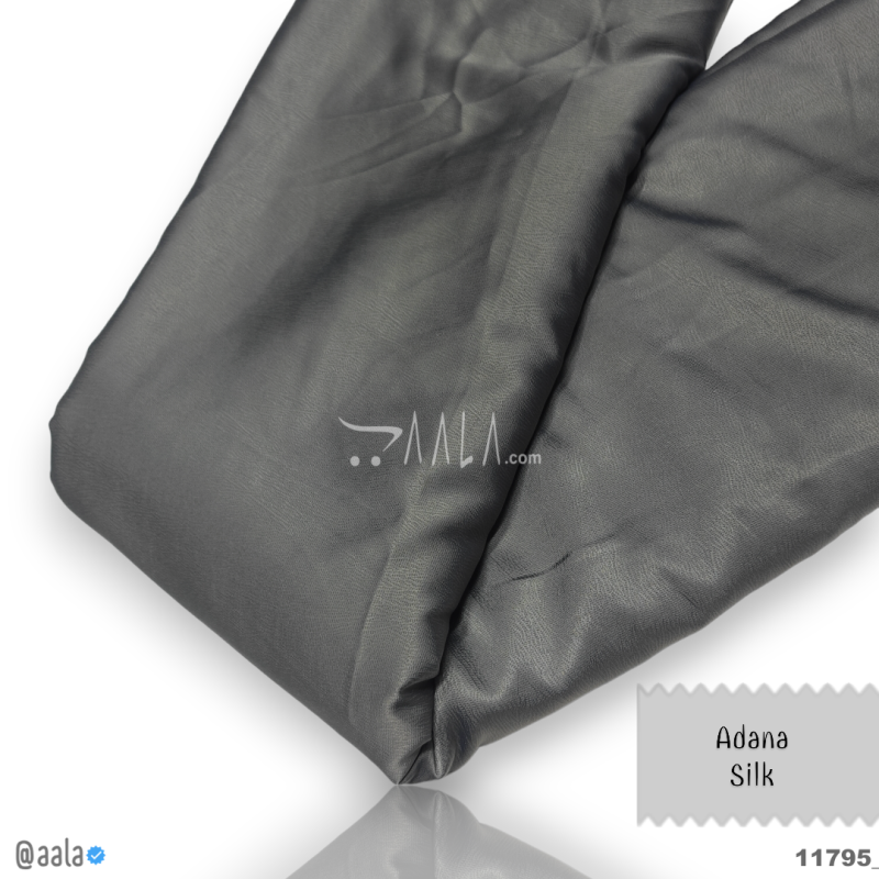 Adana Silk Blend 58-Inches GREY Per-Metre