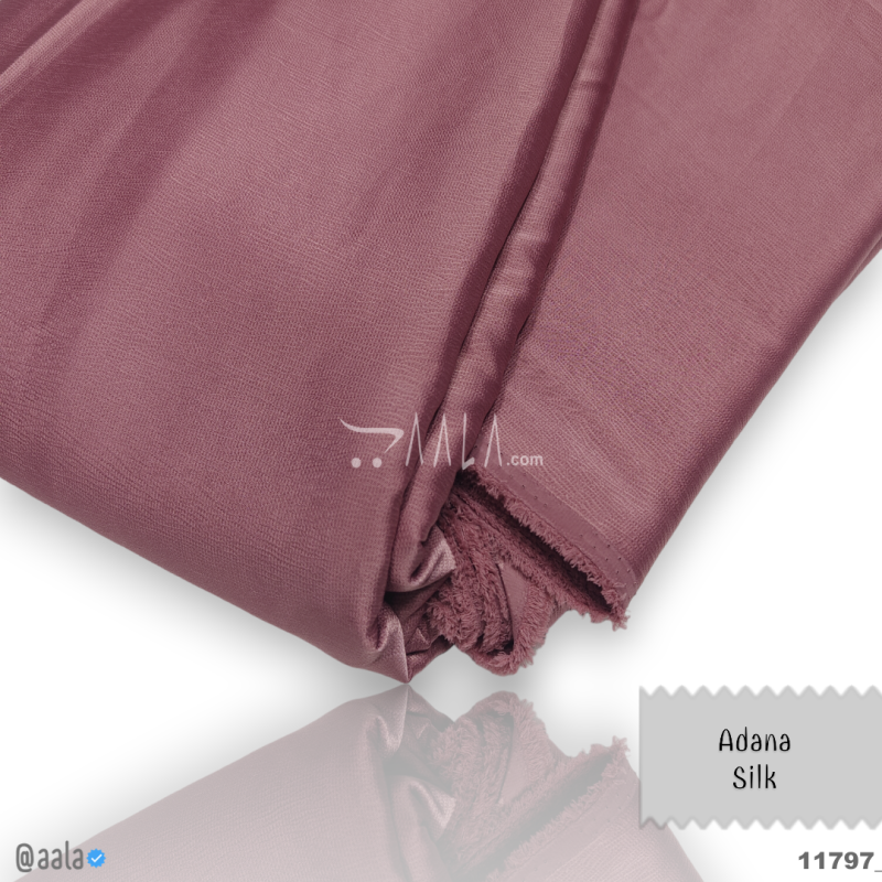 Adana Silk Blend 58-Inches CARROT Per-Metre 
