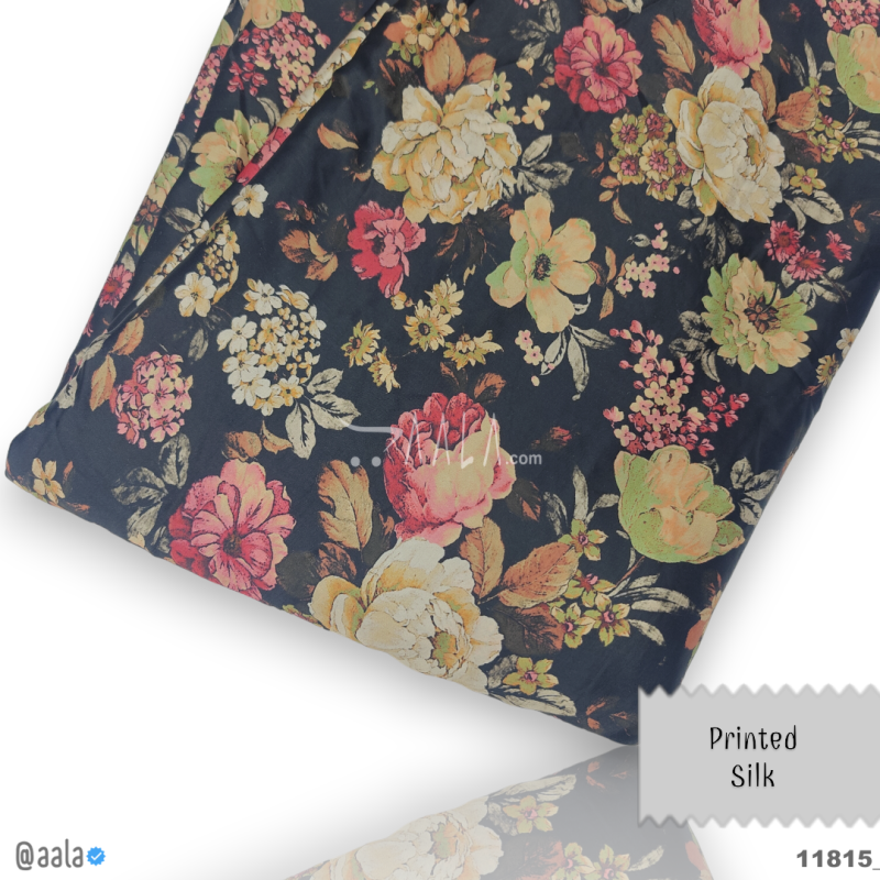 Printed Silk Blend 44-Inches PRINTED Per-Metre