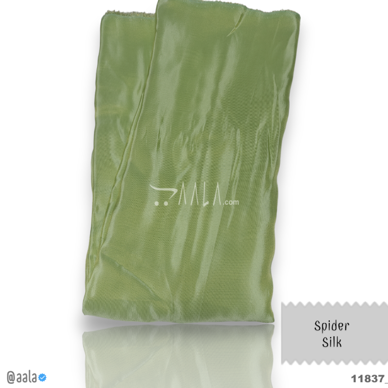 Spider Silk Blend 44-Inches GREEN Per-Metre