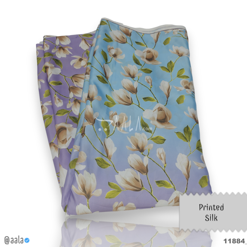 Printed Silk Blend 44-Inches PRINTED Per-Metre