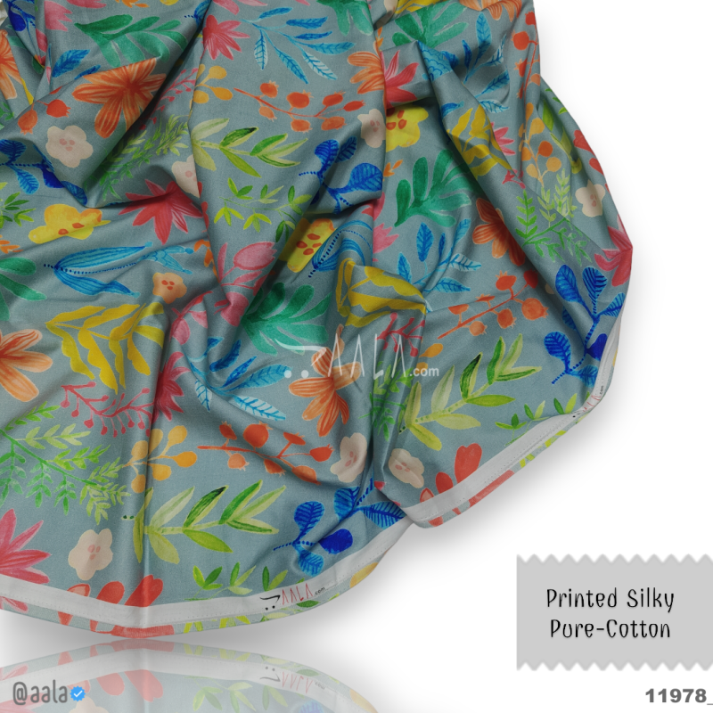 Printed-Aflatoon Cotton Cotton 44-Inches PRINTED Per-Metre